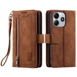 Til Xiaomi Redmi Note 14 4G Deksel med glidelås og 9 kortspor