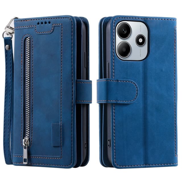 Xiaomi Redmi Note 14 4GC Kuori Vetoketjutaskulla ja 9 Korttipaikalla