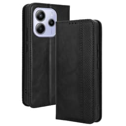 Vintage Plånboksfodral Till Xiaomi Redmi Note 14 4G - Svart