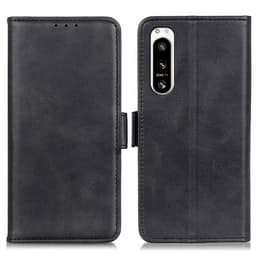 Sony Xperia 5 IV Telefontaske Tegnebog Stativ Side Magnetisk Cover