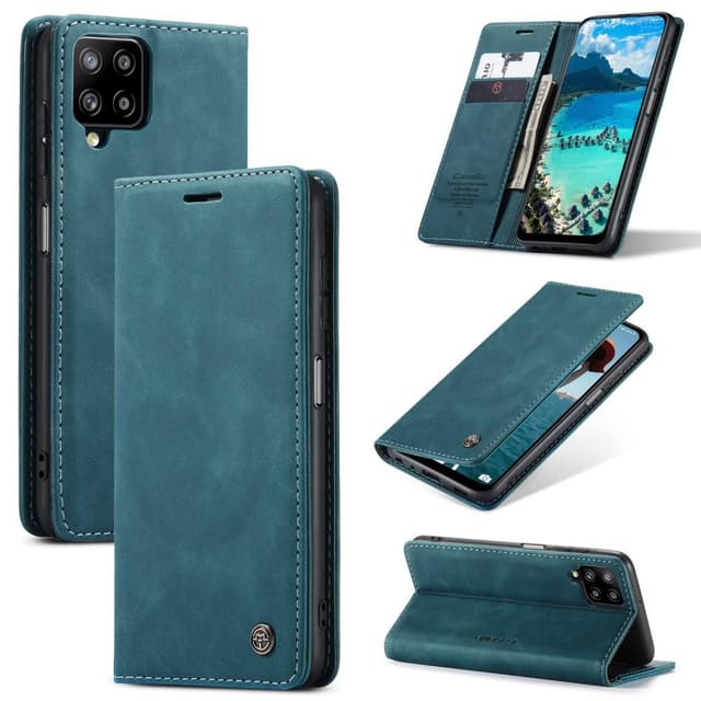 CASEME Lommebok-deksel Samsung Galaxy A12 - Blå