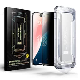 För iPhone 16 Plus / 15 PlusAnti-spion Privacy Skärmskydd i härdat glas