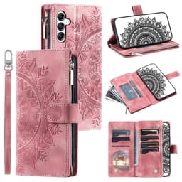 For Samsung Galaxy A26 / A16  Lommebok Deksel Shell Mandala Blomstermønster