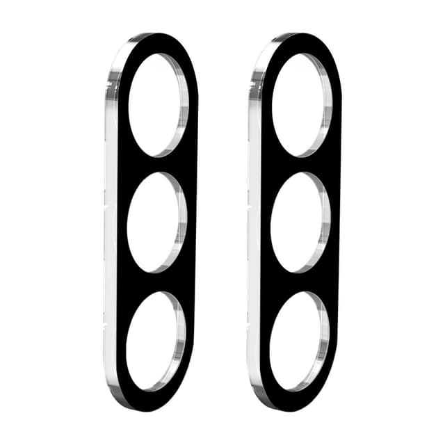 ENKAY 2 PCS til Samsung Galaxy S24 FE kameralinsedeksel herdet glass - svart