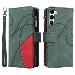 KT Multifunktion Series-5 Til Samsung Galaxy S23 Telefontaske Grøn/Rød