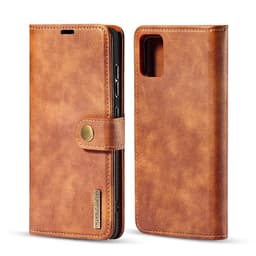 DG.MING Samsung Galaxy A71 Split Läder Plånboksfodral - Brun
