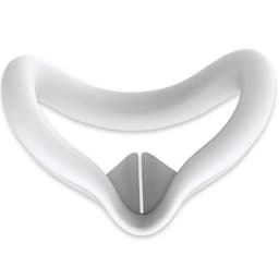 For Meta Quest 3S VR silikonveske Anti-svette ansiktspute beskyttelsesdeksel - hvit