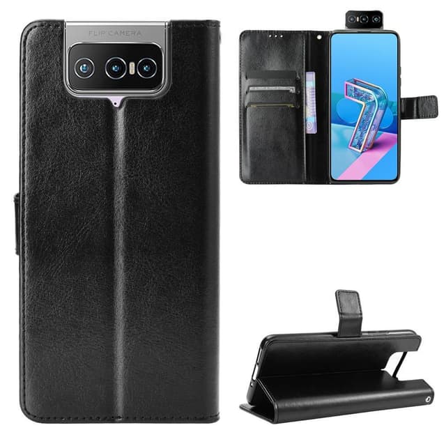 Asus Zenfone 7 /7 Pro Lommebok-deksel Svart
