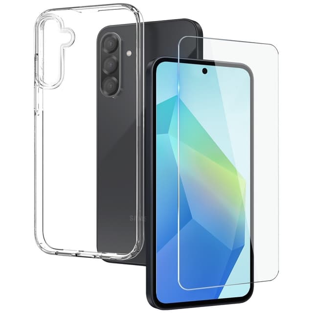 NORTHJO For Samsung Galaxy A56 5G TPU Telefon Etui med Hærdet Glas Skærmbeskytter