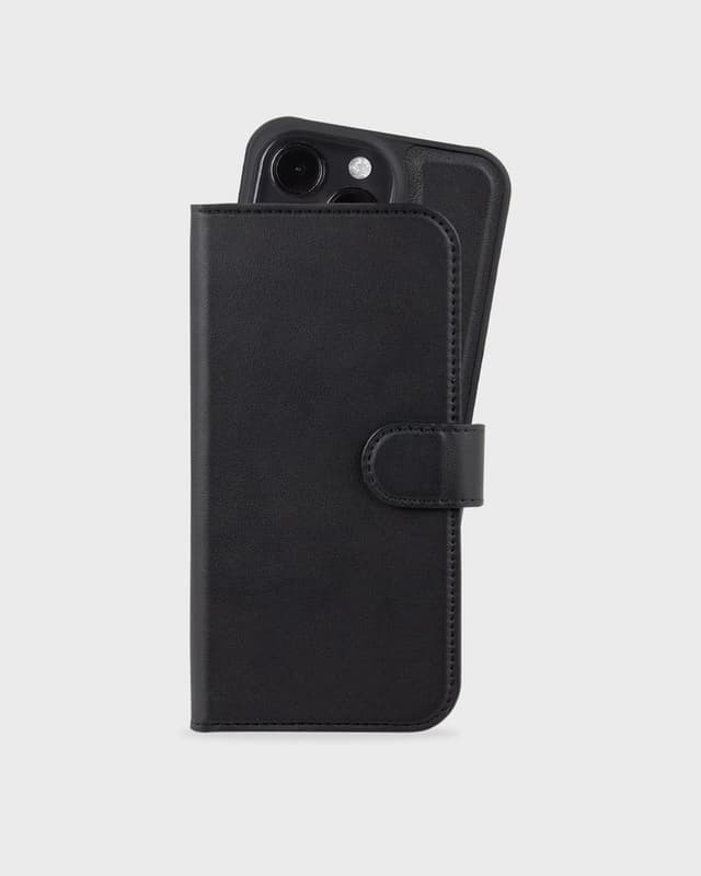 Holdit Deksel Lommebok-deksel Magnet Plus Svart til iPhone 16 Pro Max