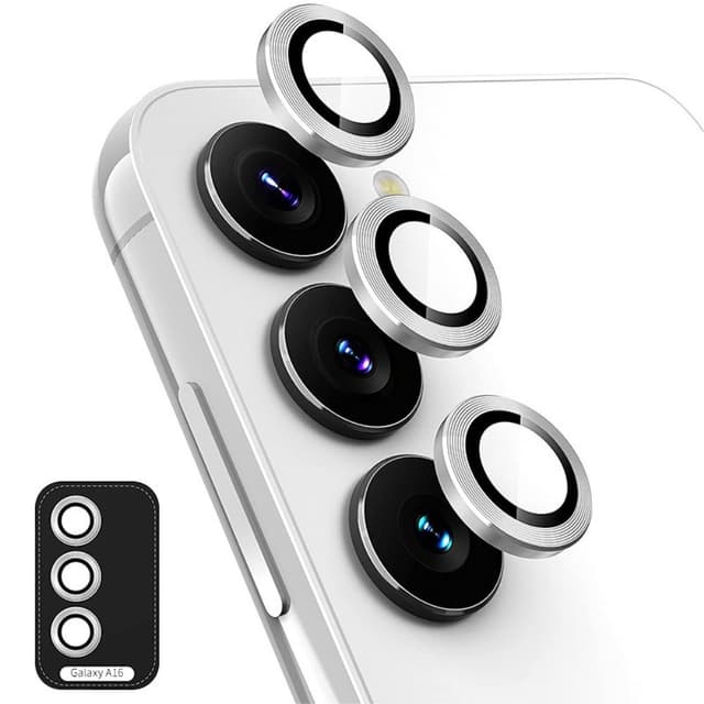 ENKAY Kamera Lins Skydd till Samsung Galaxy A16 - Silver