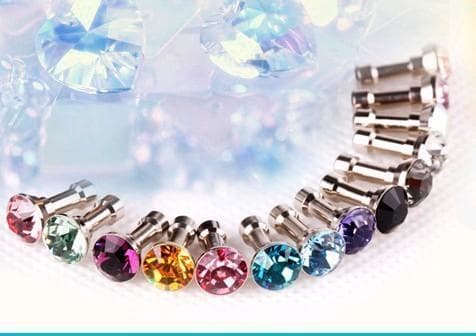 3 st Diamond dust plug för din surfplatta eller smartphone