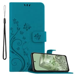 Google Pixel 8A Suojakuori Lompakkokotelo Kukka