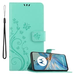 Motorola Moto G75 Suojakuori Lompakkokotelo Kukka