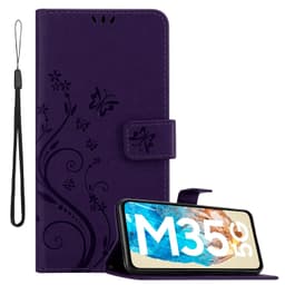 Samsung Galaxy M35 Plånboksfodral Skal Blommor