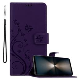 Sony Xperia 1 VI Suojakuori Lompakkokotelo Kukka