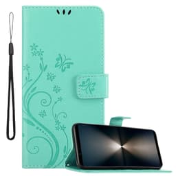 Sony Xperia 1 VI Plånboksfodral Skal Blommor (Turkos)