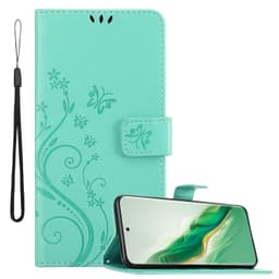 Honor Magic 6 Pungetui Cover Blomster (Turkis)