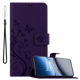 OnePlus Nord 4 Pungetui Cover Blomster (Lilla)