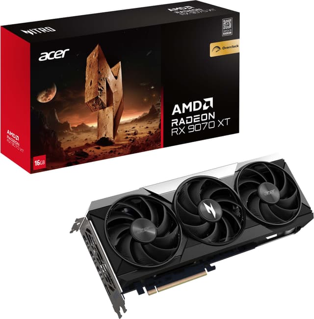 Acer Nitro Radeon RX 9070 XT OC 16GB grafikkort