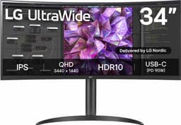 LG UltraWide LG34WQ75C 34" 21:9 QHD välvd bildskärm