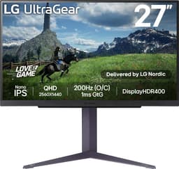 LG UltraGear 27GS85Q 27" pelinäyttö