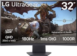 LG UltraGear 32GS60QC 32" buet gamingskjerm