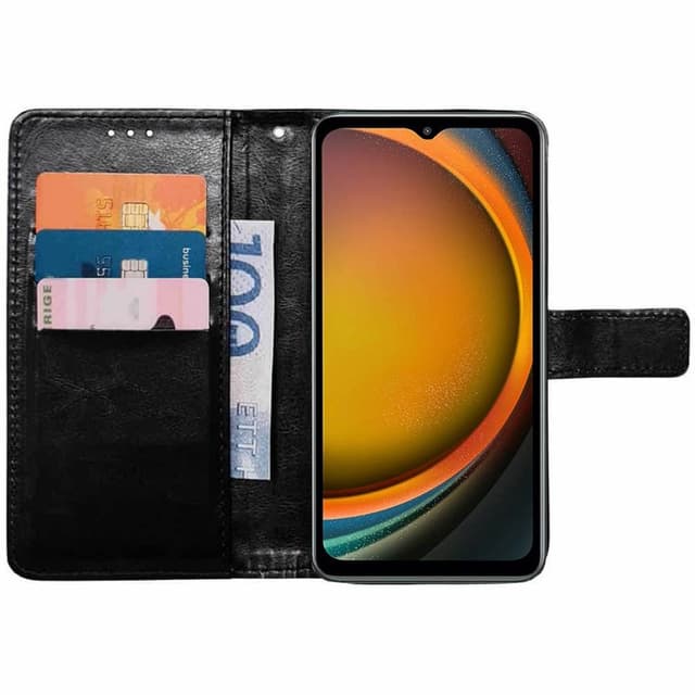 Lompakkokotelo 3-kortti Samsung Galaxy Xcover 7 Pro - Musta