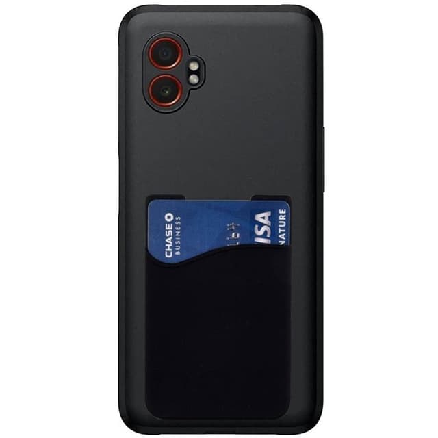Silikone cover med kortholder Samsung Galaxy Xcover 7 Pro - Sort
