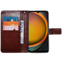Lompakkokotelo 3-kortti Samsung Galaxy Xcover 7 Pro - Ruskea