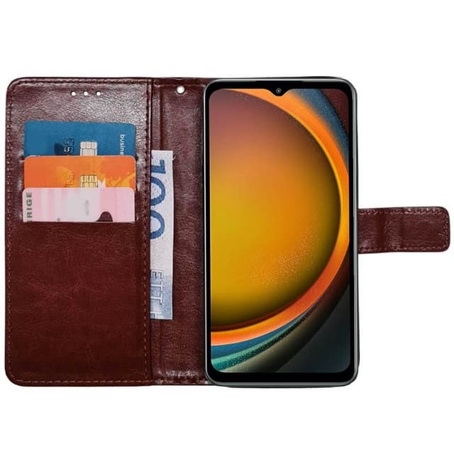 Wallet cover 3-kort Samsung Galaxy Xcover 7 Pro - Brun