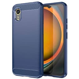 Børstet silikondeksel Samsung Galaxy Xcover 7 Pro - Blå