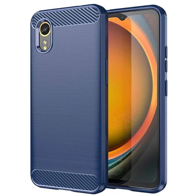 Børstet silikondeksel Samsung Galaxy Xcover 7 Pro - Blå