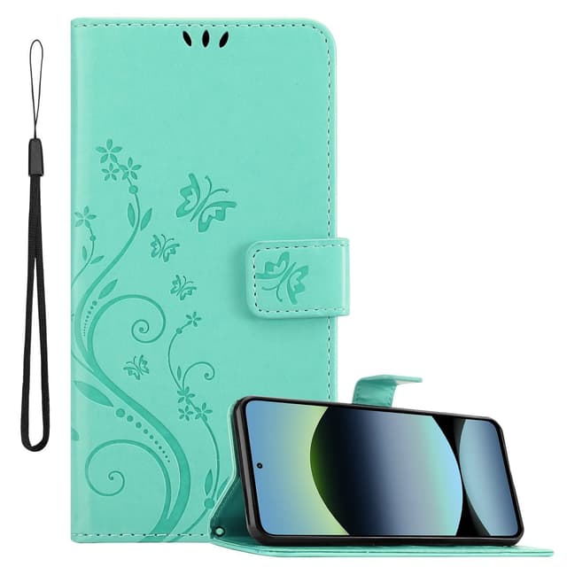 Xiaomi RedMi Note 14 5G Suojakuori Lompakkokotelo Kukka