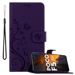 Xiaomi Poco F5 Suojakuori Lompakkokotelo Kukka