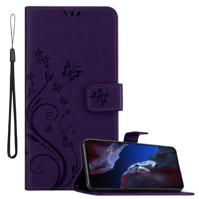 Xiaomi Poco F5 Pro Suojakuori Lompakkokotelo Kukka
