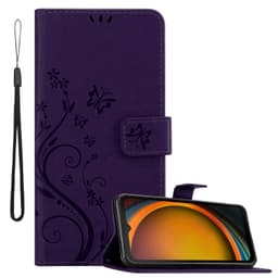 Samsung XCover 7 Suojakuori Lompakkokotelo Kukka