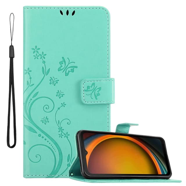 Samsung XCover 7 Suojakuori Lompakkokotelo Kukka
