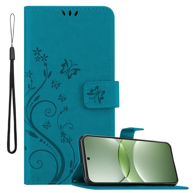 Huawei Nova 13 Pungetui Cover Blomster (Blå)