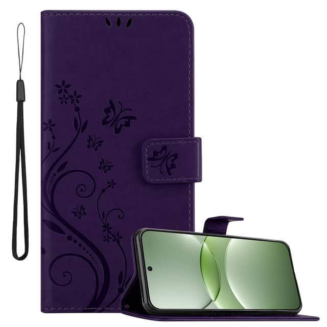 Huawei Nova 13 Pungetui Cover Blomster (Lilla)