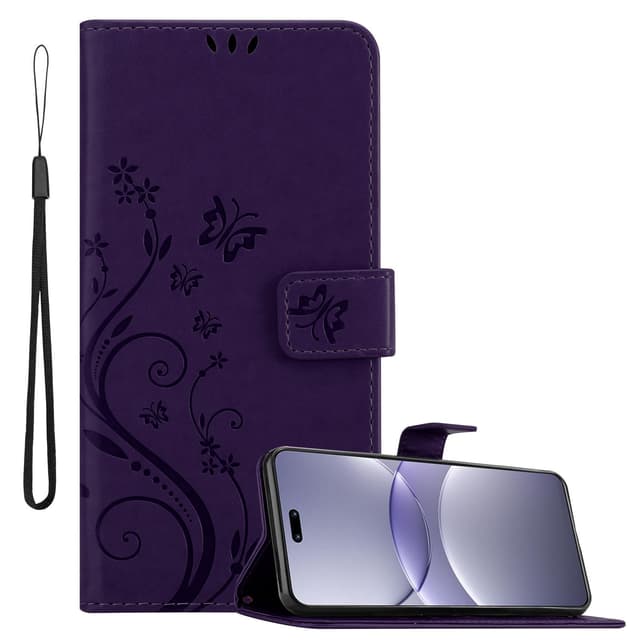 Huawei Nova 13 Pro Pungetui Cover Blomster (Lilla)