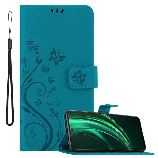 Realme 13 Pungetui Cover Blomster (Blå)