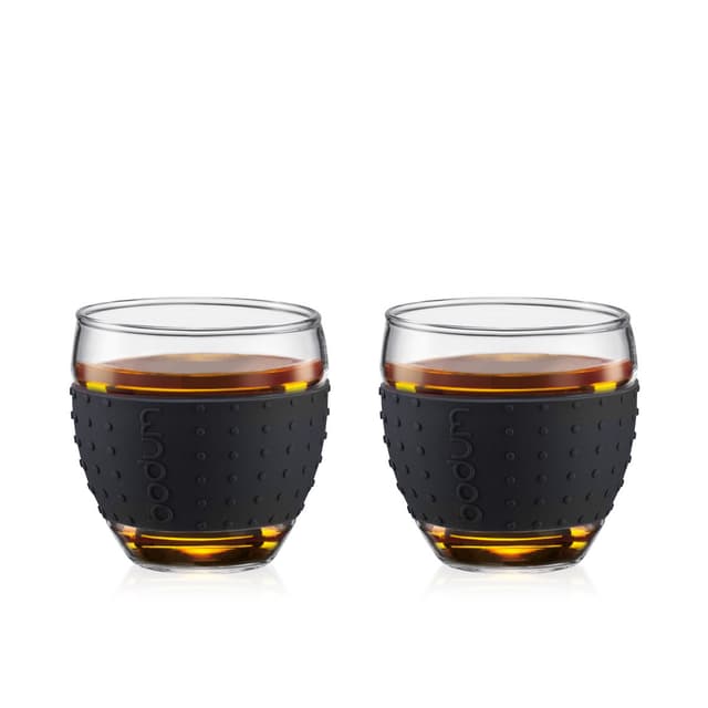 Bodum 2 pk glass med silikonbånd PAVINA 0.1 L