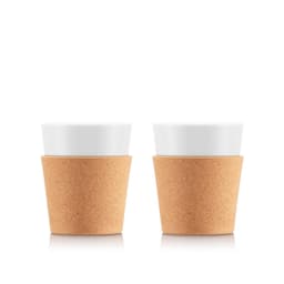 Bodum 2 kpl mukeja korkkireunuksella BISTRO 0.17 L