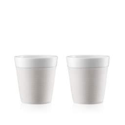 Bodum 2 stk. porcelænskrus med silikone BISTRO 0.17 L