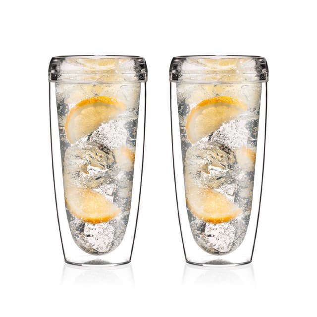 Bodum 2 pk dobbeltvegget glass PAVINA TO GO 0.6 L