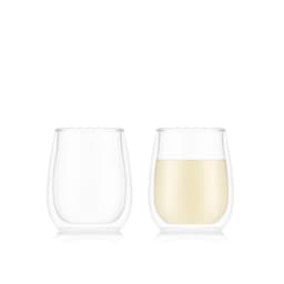 Bodum Sett med med 2 dobbeltveggede vinglass SKÅL 0.25 L