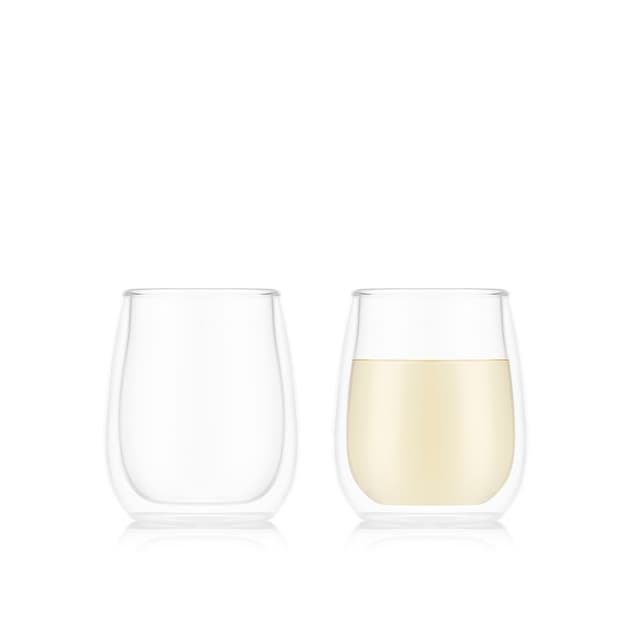 Bodum Sett med med 2 dobbeltveggede vinglass SKÅL 0.25 L