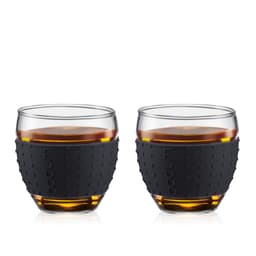 Bodum 2 st glas med silikonband PAVINA 0.35 L