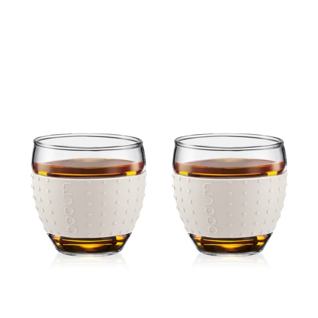 Bodum 2 pk glass med silikonbånd PAVINA 0.1 L